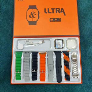 Y80 Ultra 8 In 1 Smart Watch With 8 Straps (Random color) - Image 7