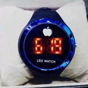 Round Shape Led Digital Watch with Apple Logo Digital Watch-watch for  Men and Women (Random Color ) - Image 2