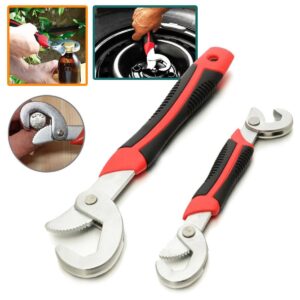 2 PCs Multi-Function Universal Wrench Set Snap and Grip Wrench (random color) - Image 1