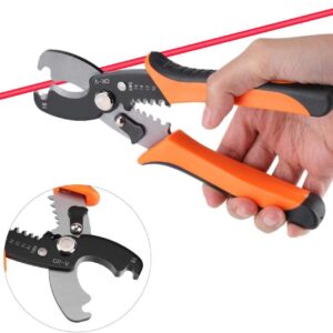 Wire Cutter able Wire Stripper Wire Stripping Tool, Professional Wire Cable Peeler Cutter Peeling Pliers Electrician Hand Tools(random color) - Image 3