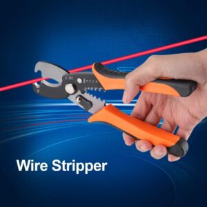 Wire Cutter able Wire Stripper Wire Stripping Tool, Professional Wire Cable Peeler Cutter Peeling Pliers Electrician Hand Tools(random color) - Image 1