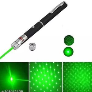 Powerful Laser Pointer Pen Beam Light  Presentation Pointer - Green Light(cell operated) - Image 1