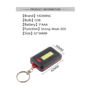 Portable Mini COB LED Keychain / Multifunctional square key light (random color) - Image 6