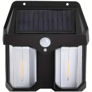 Double Head Antique Solar Sensor Lamp Solar Warm Lighting Lamp Outdoor Wall Lights - Image 2