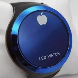 Round Shape Led Digital Watch with Apple Logo Digital Watch-watch for  Men and Women (Random Color ) - Image 5