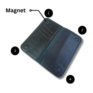 Magnetic Closing Leather  Wallet   for men and women - Image 3