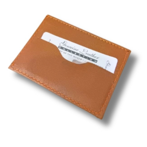 Slim Leather Card Case Wallet Minimalist Credit Card Holder Money Clip for Men & Women - Image 2