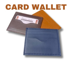 Slim Leather Card Case Wallet Minimalist Credit Card Holder Money Clip for Men & Women - Image 1