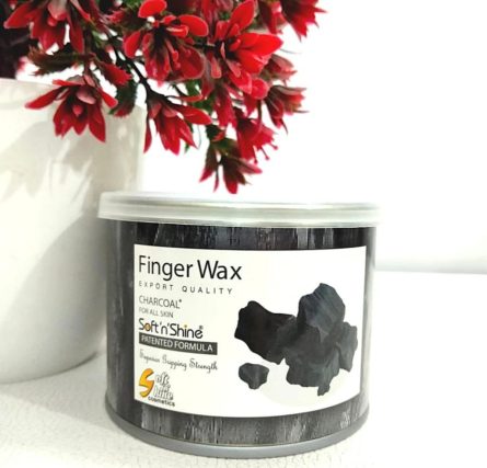 Charcoal Soft N Shine  Finger Wax 225gm - Image 2