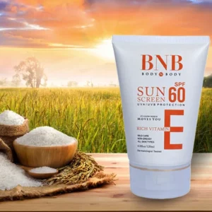 4 in 1 BNB-Rice Whitening And Glowing Facial Kit  Sun Screen +Face Wash+ Scrub+ Mask &amp - Image 4