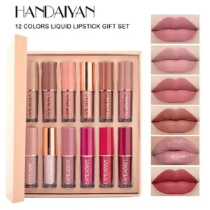 12 Colors HANDAIYAN Matte Liquid Lipstick Set - Image 6