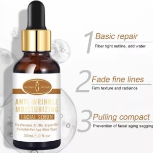 AICHUN BEAUTY Anti-Wrinkle Moisturizing Facial Serum Hyaluronic Acid Argan Oil | Suitable For Any Skin Type | 30ml | 1 fl.oz - Image 7