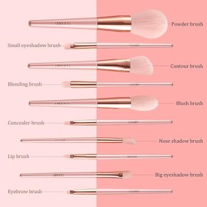 Sweet Beauty 10 PCs Makeup Brush Set | Complete Brush Kit for Professional and Beginner (Random color) - Image 7