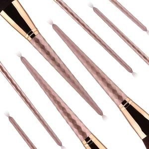 8 PCs Diamond Unicorn Handle Makeup Brush Set - Image 4