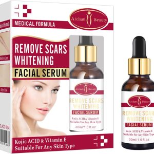 AICHUN BEAUTY Scar Removal Facial Serum Pimples Stretch Marks Face Moisturizing Body Remove Scars Kojic Acid | Vitamin - E | 30ml - Image 1