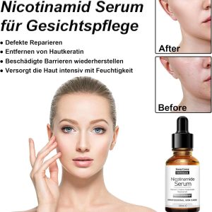 Pretty Cowry Nicotinamide Serum with Vitamin C | 30 ml Nicotinamide Face Serum for Anti-Wrinkles and Age, Even Skin, Against Blemishes and Stains - Image 7