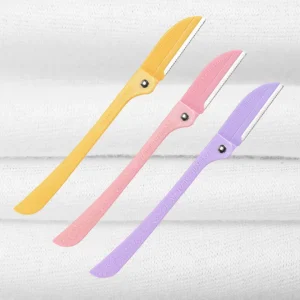 Flamingo S Razor Blades For Shaving Facial Body Hair Eyebrow – 3 Pieces (Random color) - Image 4