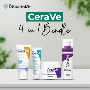 CeraVe 4 in 1 Skincare Kit Night Cream, Sunblock, Cleanser & Serum for Radiant Skin - Image 10