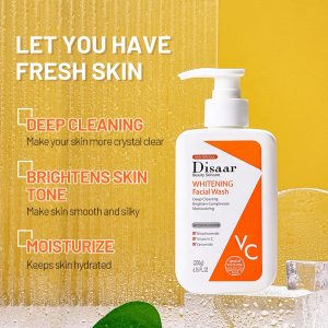 DISAAR Vitamin C & Nicotinamide Nourishing Smooth Skin Reduce Fine Line Body Lotion 200g | Disaar Whitening Facial Wash ( Without Box ) - Image 7