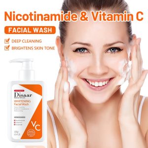 DISAAR Vitamin C & Nicotinamide Nourishing Smooth Skin Reduce Fine Line Body Lotion 200g | Disaar Whitening Facial Wash ( Without Box ) - Image 8