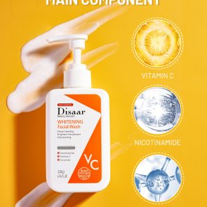 DISAAR Vitamin C & Nicotinamide Nourishing Smooth Skin Reduce Fine Line Body Lotion 200g | Disaar Whitening Facial Wash ( Without Box ) - Image 5