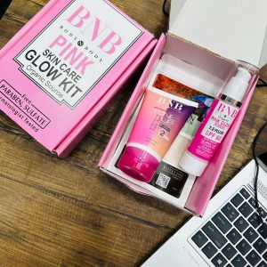 BNB Pink Glow Kit ( Toneup Facewash + Saffron Mask + Pink Glow Sunscreen) - Image 3