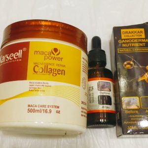 Karseell Hair Mask +Darkening Serum For Your Hair Care Collagen Treatment Cream â€“ Argan Oil - Image 2