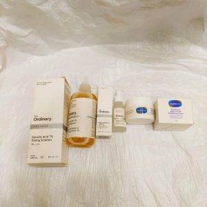 Pack of 3 The Ordinary Glycolic Acid (240ML) + The Ordinary Skin Brightening Niacinamide 10% Zinc 1%Â Serum (30ml) + Glow natural Glutathione Alpha Arbutin Skin Brightening Cream (50g) - Image 2