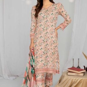 âœ¨ Khaadi brand âœ¨ 3 Piece Digital Printed Lawn Unstitched Suit new Collection 2025 for womens - Image 3