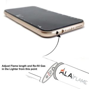 Refillable Fancy Iphone Lighter | Best Quality Iphone Lighter Fancy Lighter ( Golden Color ) - Image 4