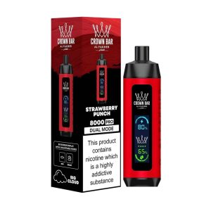 Al Fakher Crown Bar Disposable Vape – 8000 Puffs, 5mg Nicotine, 18 ml E-Juice, Rechargeable with Mesh Coils - Image 7