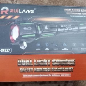 RUILANG DUAL LIGHT SOUTHE Metal torch  Multifunctional  Rechargeable Emergency torch for Camping Household (Model RL-SX827) - Image 1