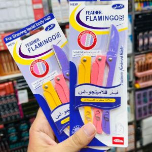 Flamingo S Razor Blades For Shaving Facial Body Hair Eyebrow – 3 Pieces (Random color) - Image 7