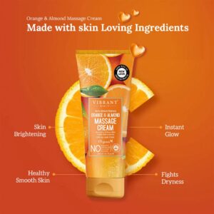 Vibrant Beauty Brightening Orange & Almond Massage Cream (200ml) - Image 2