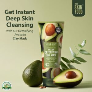 Vibrant Beauty Skin Brightening Avocado Detoxifying Clay Mask (200ml) - Image 1