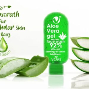 Aloe Vera Face Wash (100ml) By Vcare Products) | Extracts from Aloevera Gel and Neem Serum | Aloe vera face wash for oily skin | Organic Aloe Vera face wash 100ml - Image 6