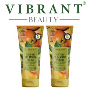 Vibrant Beauty Brightening Pear & Mint Cleansing Polish (200ml) - Image 3