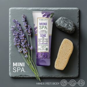 Vibrant Beauty Luxurious Mini Spa Lavender + Mint Skin Brightening Soak With Ultra Nourishment (200ml) - Image 5