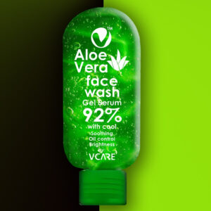 Aloe Vera Face Wash (100ml) By Vcare Products) | Extracts from Aloevera Gel and Neem Serum | Aloe vera face wash for oily skin | Organic Aloe Vera face wash 100ml - Image 1