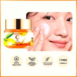 Collagen Vitamin C + E Cream Best Skin Moisturizing Collagen Vitamin C Face Cream for Brightening 50g - Image 4