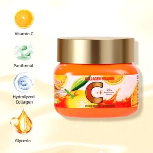 Collagen Vitamin C + E Cream Best Skin Moisturizing Collagen Vitamin C Face Cream for Brightening 50g - Image 3