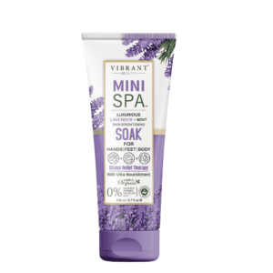 Vibrant Beauty Luxurious Mini Spa Lavender + Mint Skin Brightening Soak With Ultra Nourishment (200ml) - Image 2