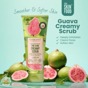 Vibrant Beauty Brightening Luxurious Pink Guava Creamy Scrub (200ml) - Image 3